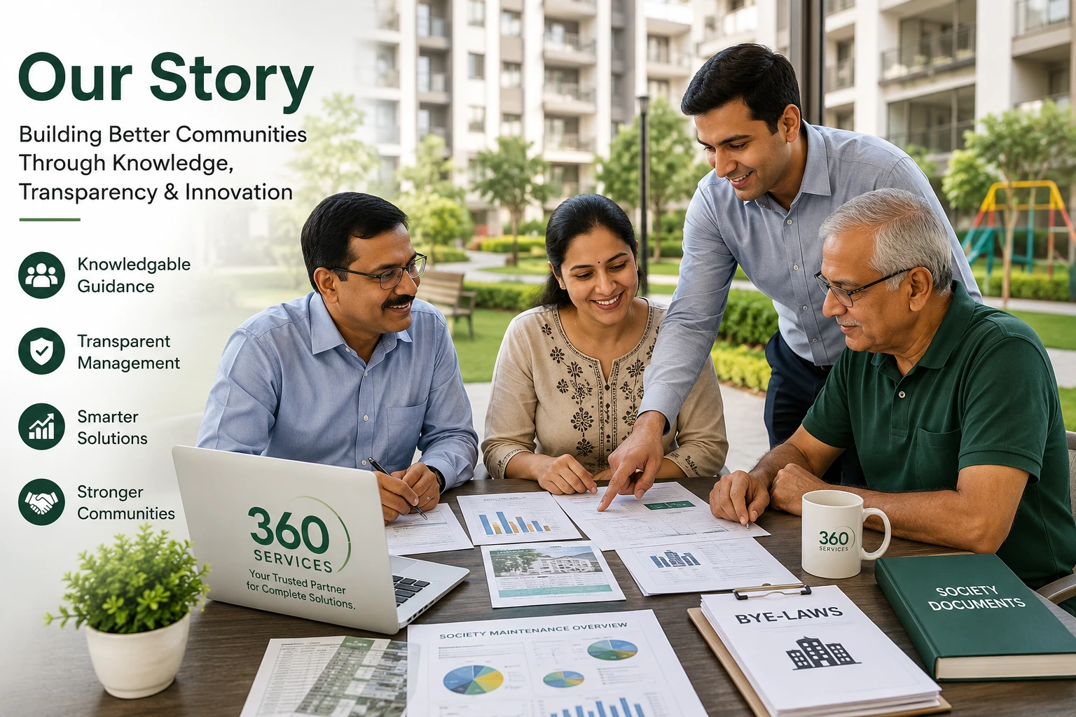 360 Services - Our Story and Housing Society Management